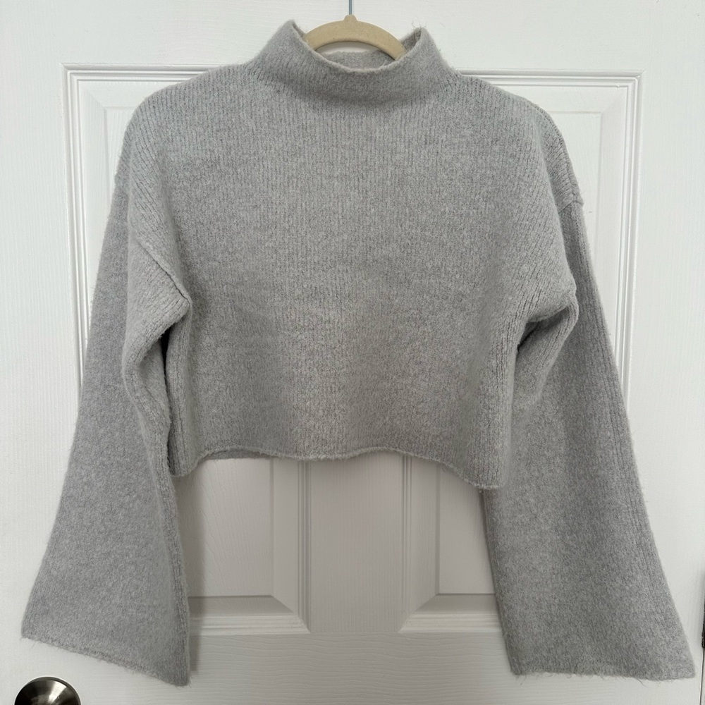 {Free People} Womens Forest Pullover Sweater, Grey, XS